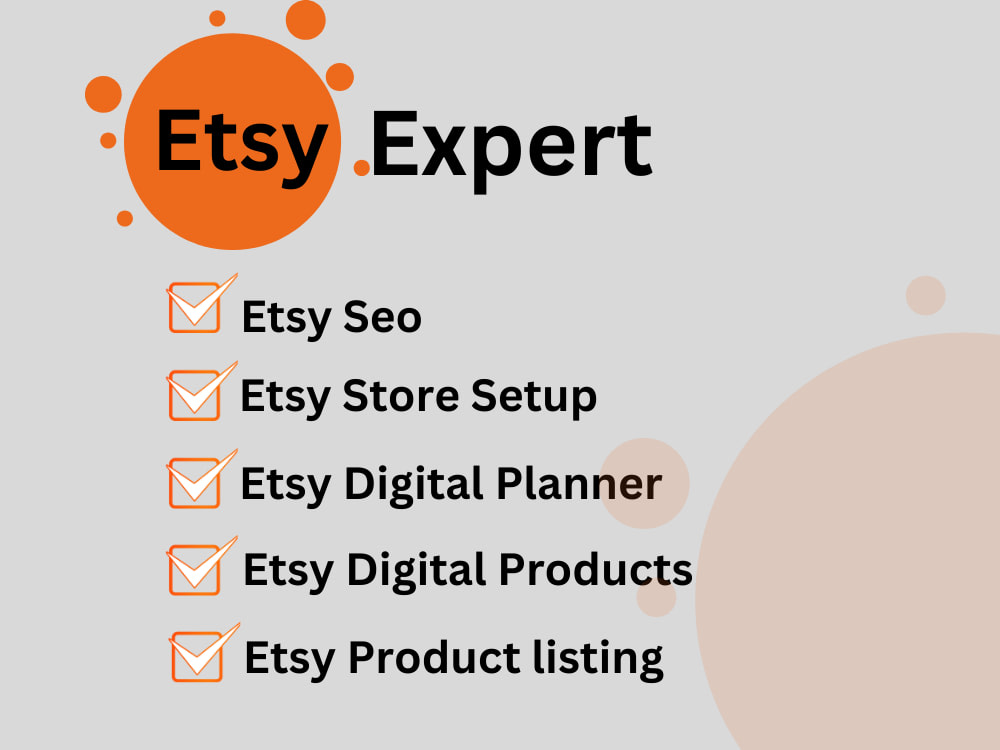 Etsy Shop Setup Service | Branding, SEO, Banner Design, Product Listings in Texas