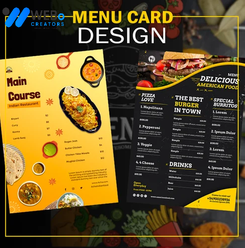 Restaurant digital menu board Texas menu printing services online food menu design 2026