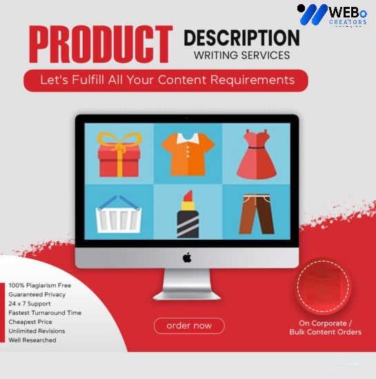Product Description Writing Services | Best Digital Marketing Agency | Web Design in Texas for online stores